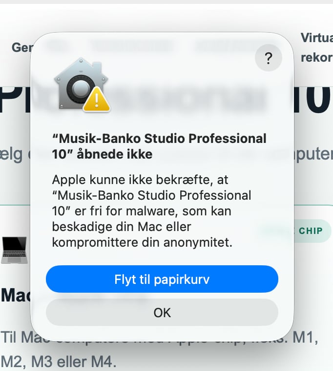 Trin 1 – installér programmet på Mac