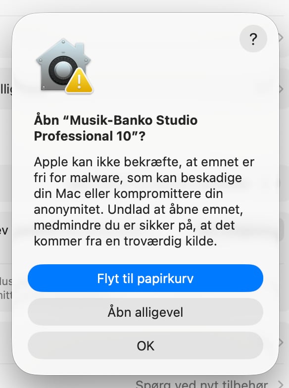 Trin 4 – bekræft åbning